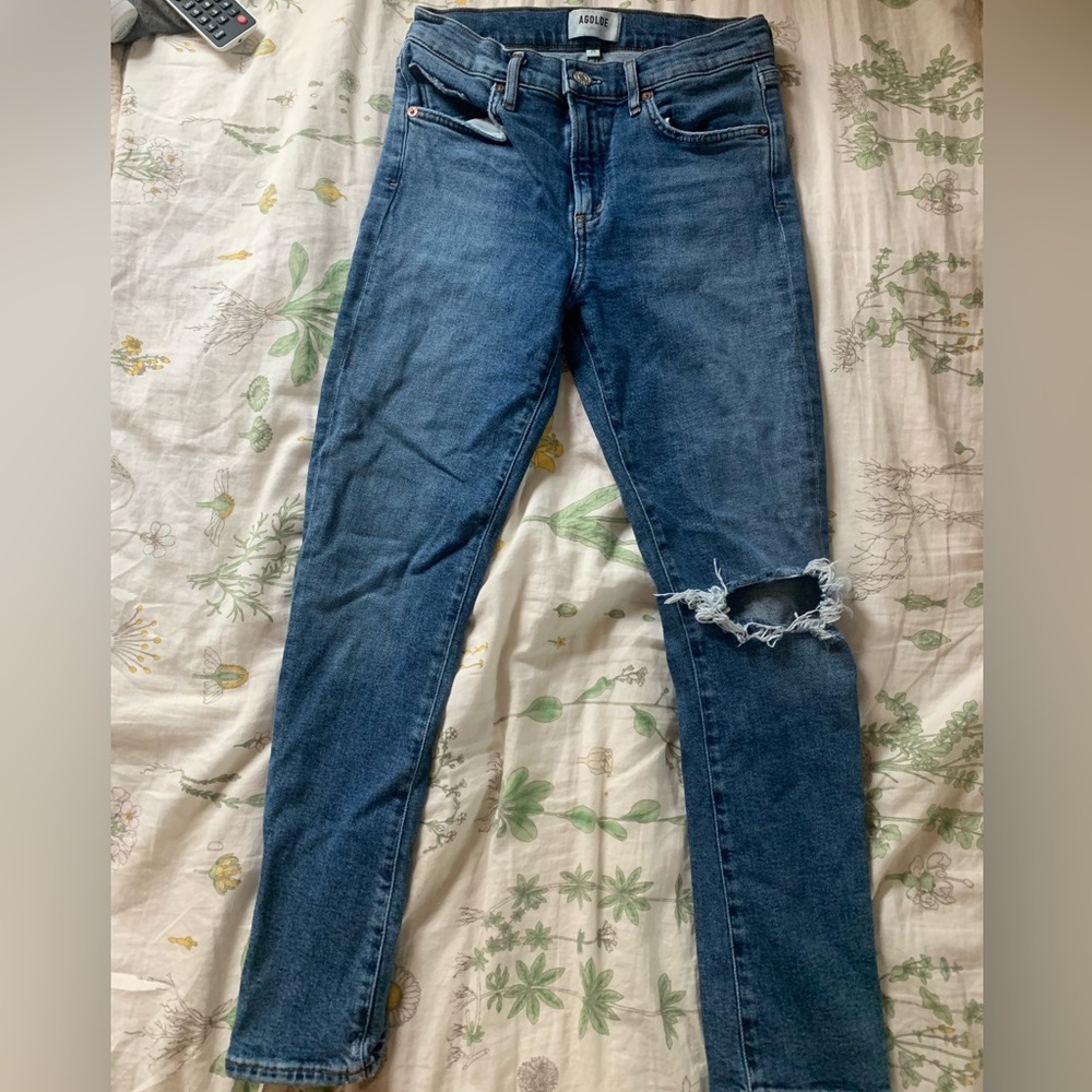 Agolde low rise skinny jeans